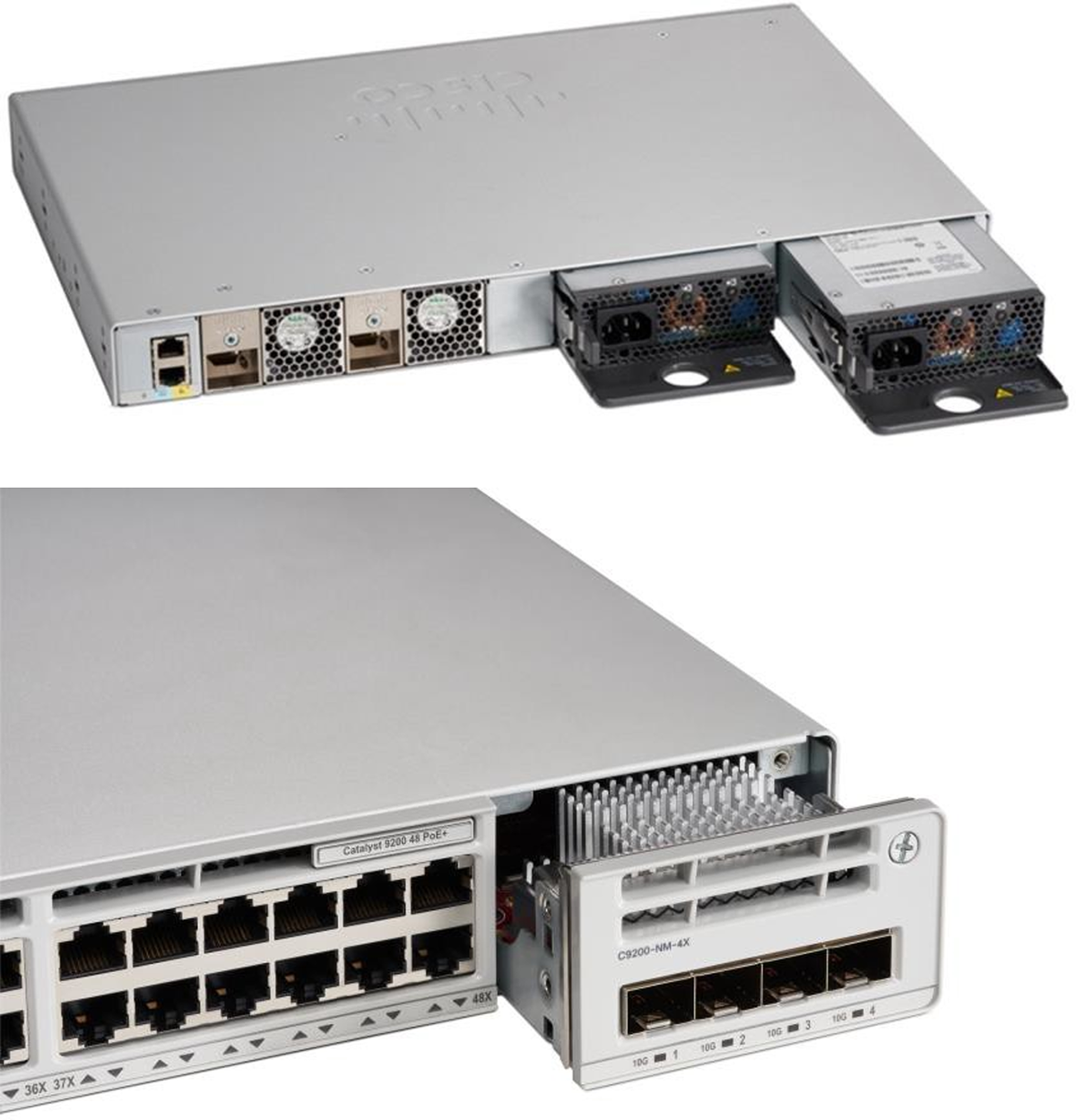 Cisco Catalyst 9200 Series Switch dual redundant power supplies